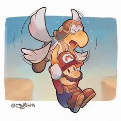 mario from paper mario by hanaon
