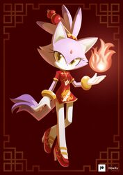 blaze the cat from sonic (series)