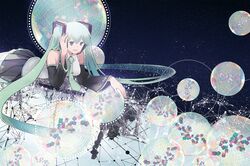 hatsune miku from comiket 88 by chris4708
