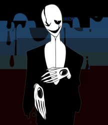 w.d. gaster from undertale by inkfallible
