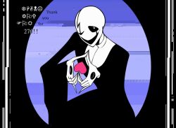 w.d. gaster from undertale by inkfallible