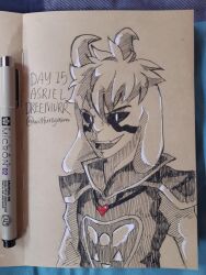 asriel dreemurr from inktober by willfursyahmi