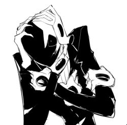 w.d. gaster from undertale by inkfallible