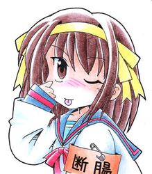 suzumiya haruhi from suzumiya haruhi no yuuutsu by norio (459factory)