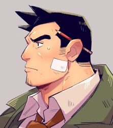 dick gumshoe from ace attorney by yowasabimechaoc