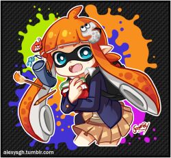 inkling from splatoon (series) by sandragh