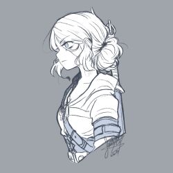 ciri from the witcher (series) by sandragh