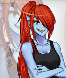 undyne from undertale by dhampirenevercry
