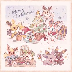 eevee from christmas by mofucoffee