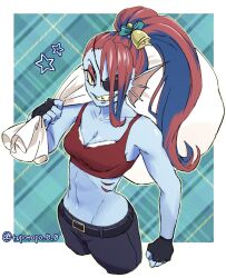 undyne from christmas by mekyo