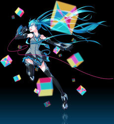 hatsune miku from magical mirai (vocaloid) by monq