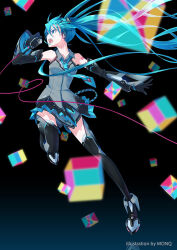 hatsune miku from magical mirai (vocaloid) by monq