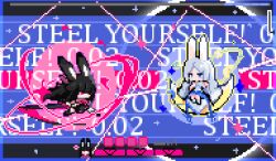 rabbit and steel fan art
