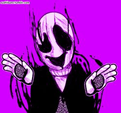w.d. gaster from undertale by sushirolled