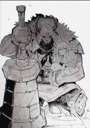 gerrod the elder warrior from ender lilies quietus of the knights