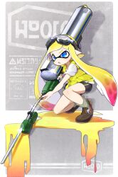 inkling from splatoon (series) by ameko-107