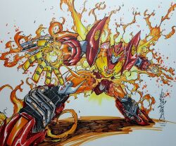 rodimus from the transformers (idw) by alex milne