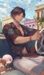 bartholomew roberts (at the street corner of the decorating sea) (fate) from fate/grand order by mashutarou (neko no oyashiro)