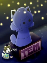temmie from undertale by ultimatewino