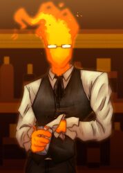 grillby from undertale by mrputt