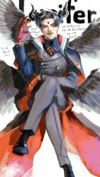 lucifer (obey me!) from obey me!: one master to rule them all! by yowoshinobukarinosugata