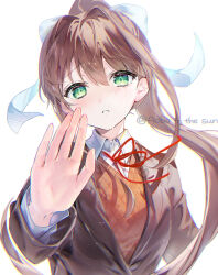 monika (doki doki literature club) from doki doki literature club