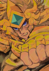 leo aiolia from saint seiya by zaionic