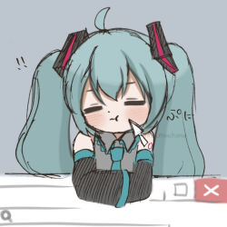 hatsune miku from vocaloid