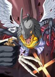 magnamon from digimon by currynoodle art