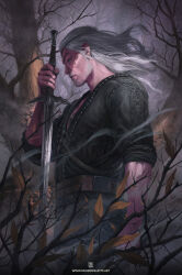 geralt of rivia from the witcher (series)