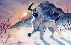 absol from pokemon by kushabiria