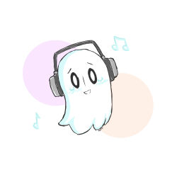 napstablook from undertale by kumadandan