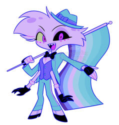 angel dust from hazbin hotel by menma (enaic31)