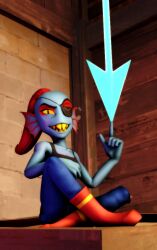 undyne from undertale by commodor-richter