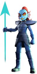 undyne from undertale by mistersfmrenders