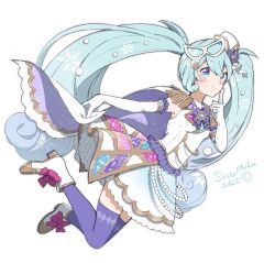 hatsune miku from vocaloid by agonasubi