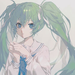 hatsune miku from vocaloid by kiduki