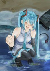 hatsune miku from vocaloid