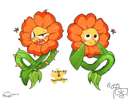 cagney carnation from cuphead (game) by amy7996659