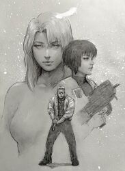 kusanagi motoko from ghost in the shell by kuroiwa enu