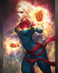 captain marvel from avengers (series) by kunkka