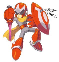proto man from mega man (classic) by caliginousarts