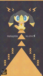 helioptile from pokemon by meme (sleepsheep)
