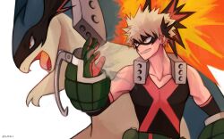 bakugou katsuki from boku no hero academia by kookirani