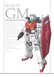 gm (mobile suit) from gundam by aoi onion