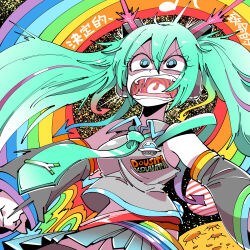 hatsune miku from vocaloid by kafun