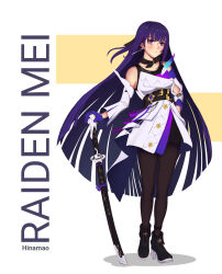 raiden mei from honkai (series) by heta