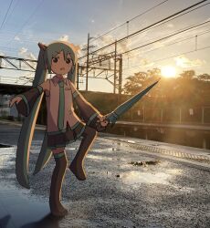 hatsune miku from vocaloid by auhuheben17
