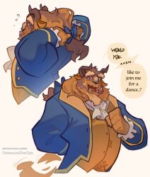 beast (disney) from beauty and the beast (disney) by uncle quil (overcyan)