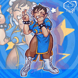 chun-li from street fighter by cinco a eme